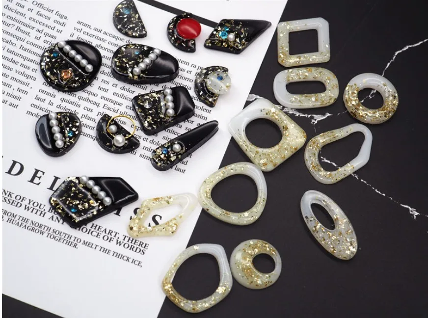 Новый DIY Кристалл эпоксидная Форма Треугольник круговой эллипс геометрическая