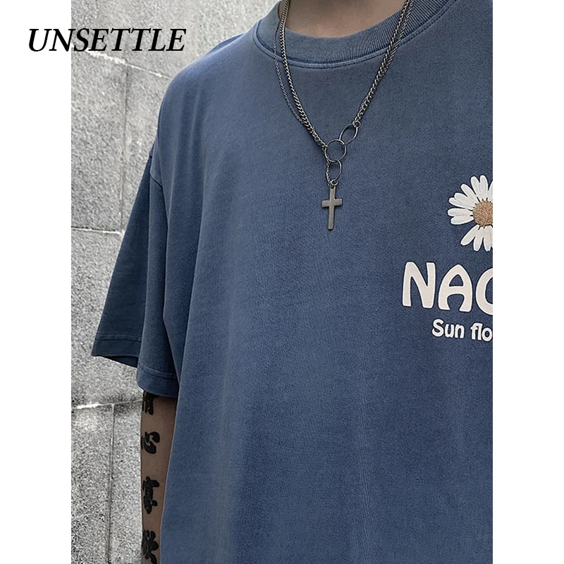UNSETTLE 2020SS летняя Мужская/Женская Harajuku футболка в стиле хип-хоп с забавным принтом