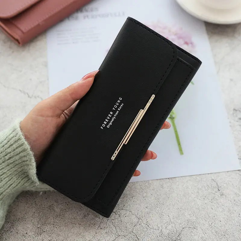 Высококачественный складной женский кошелек с 3 отделениями Женский брендовый