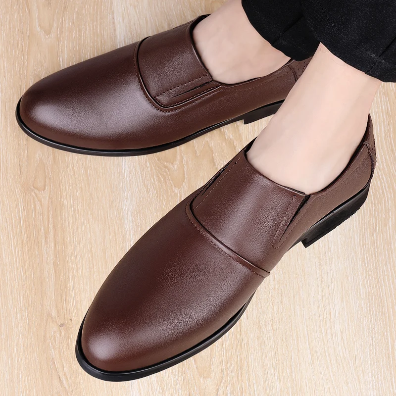 

genuine Leather Sneakers Casual Shoes Fashion Man Loafers slip on Men's Moccasins Soft flats Shoes Men Handmade Chaussure Homme