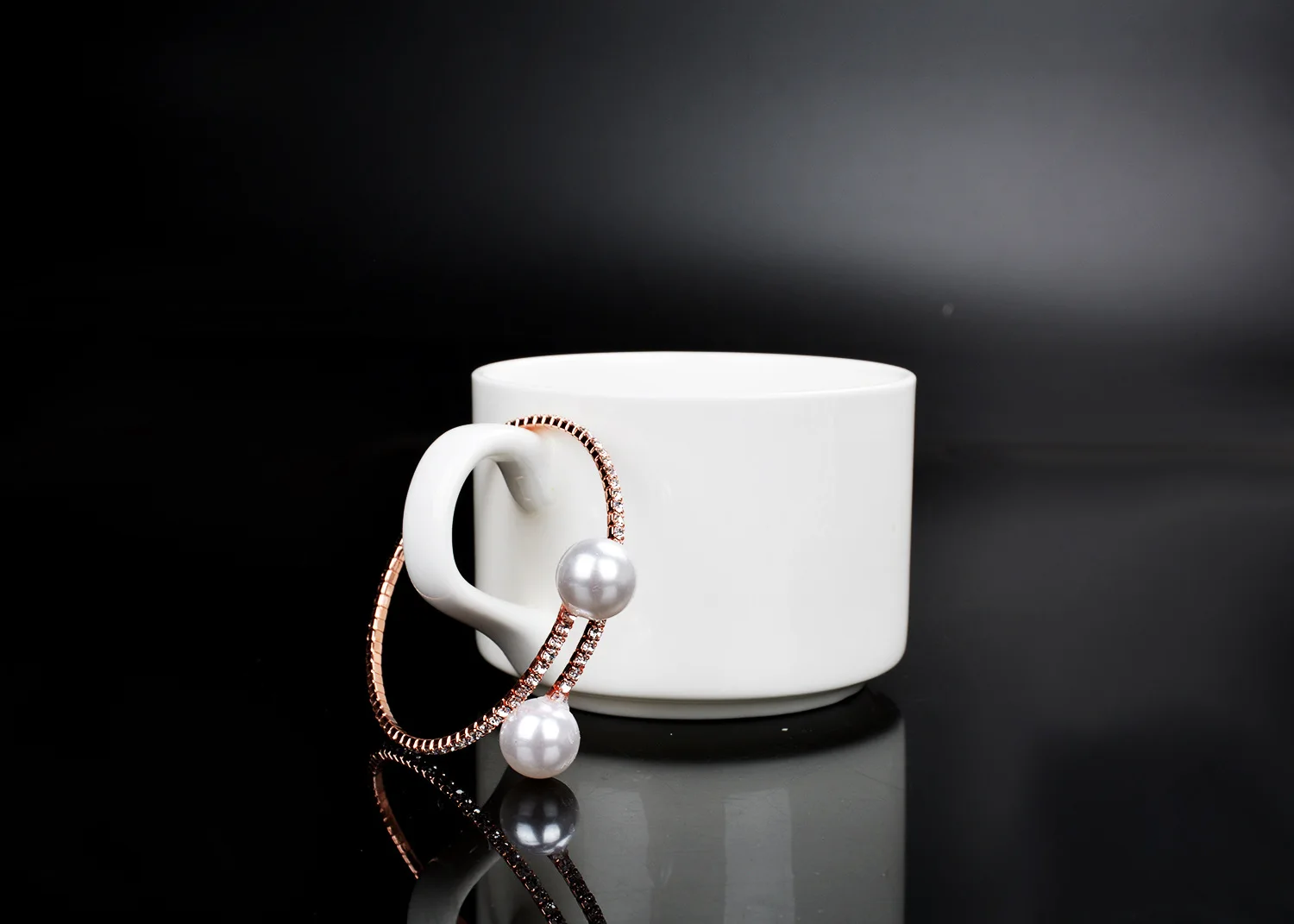 Женские браслеты с жемчугом из чешского розового золота модные ювелирные