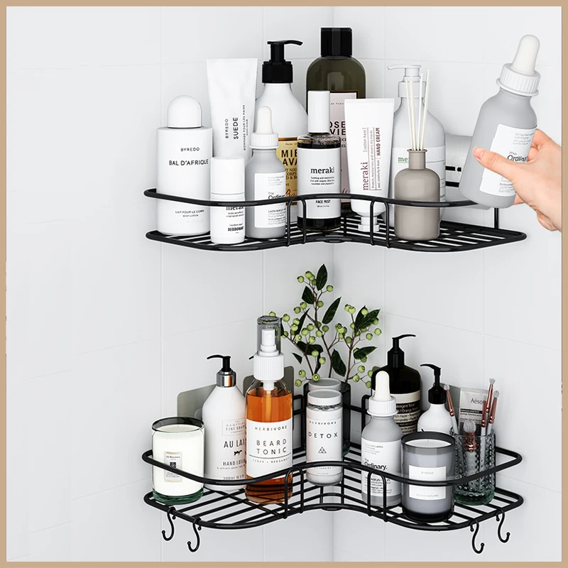 Настенная угловая рама для ванной комнаты душевая полка держатель хранения