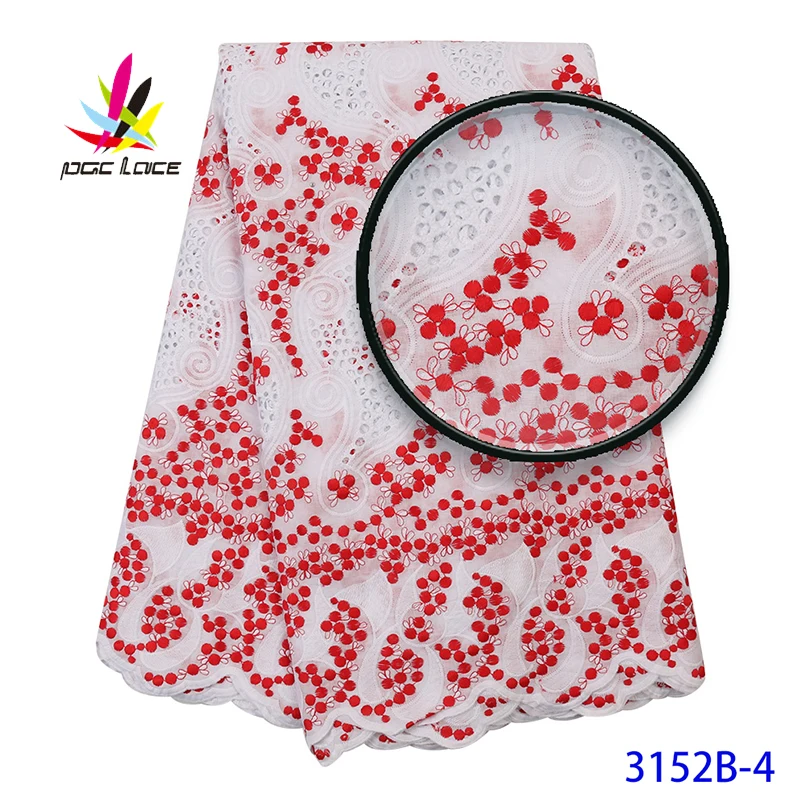 

New Coming African Swiss Voile Lace In Switzerland Stoned Nigerian Tulle Lace Fabric For Dress Swiss Cotton Lace Fabrics
