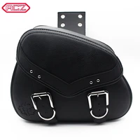 retro motorcycle pu leather saddlebag durable saddle bags pouch for harley honda suzuki