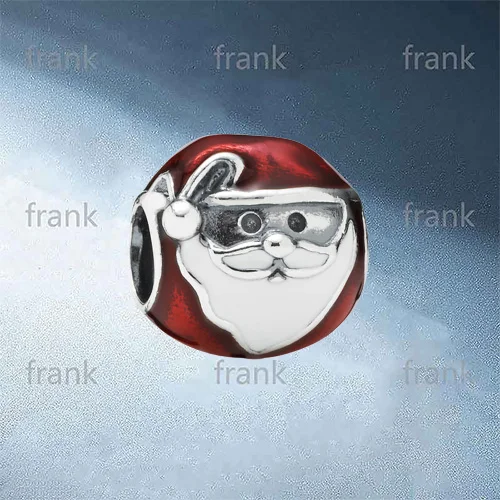 

Sterling Silver 925 Santa Claus pendant pearl original bracelet necklace accessories for Ladies Gift 791405ENMX
