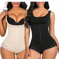 postpartum body shaper shapewear for pregnant women seamless corset tummy control colombian girdle lace zipper openbust bodysuit