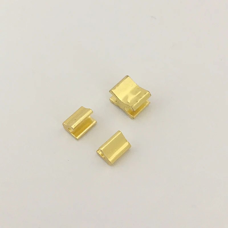 gold 50 шт. фиксатор молнии нескользящий для 3#5#8#10# близкий конец Металлические молнии молния Ремонтный комплект Замена DIY аксессуары портной инструменты - Цвет: gold