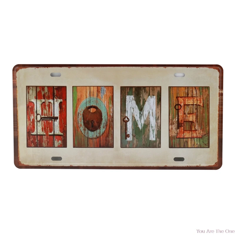 Потертый из металла наклейки в ретро стиле любви мечта счастья! Добро пожаловать