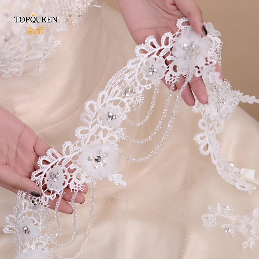 

TOPQUEEN G04 White Wedding Jackets Women Dress Shawls Wedding Coat Grils Flower Shawl Lace Bolero Wedding Coat Bridal Jacket Top