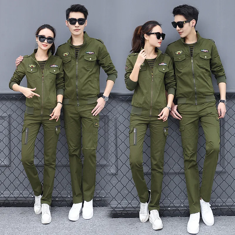 Спортивный костюм для женщин и мужчин Осенний Камуфляжный комплект из 3