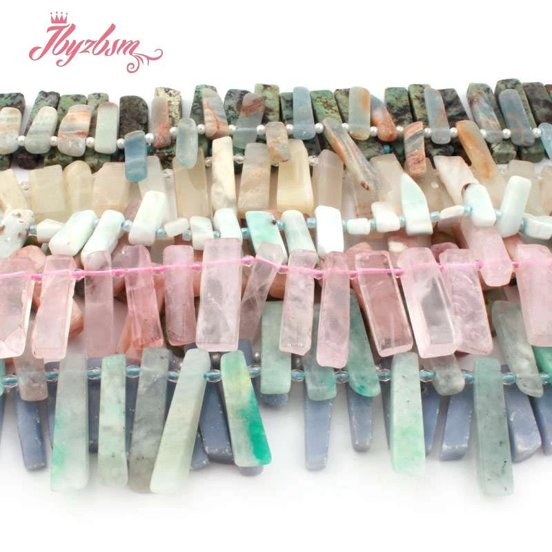 5x10 7x33mm Charoite опал кварц Агатовая палочка рыхлый натуральный камень бусины для DIY