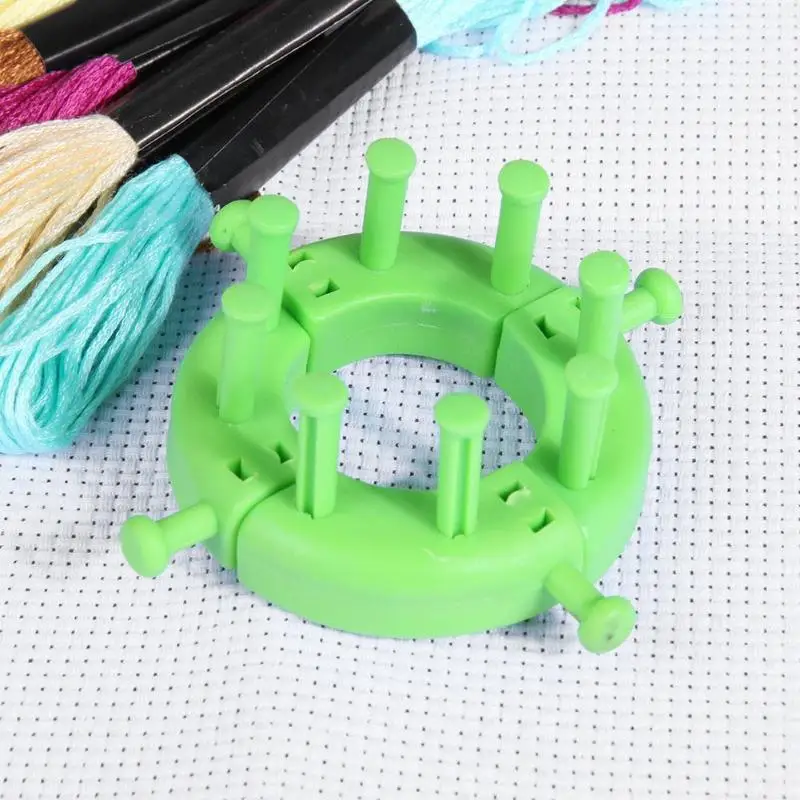 Knitting Loom DIY Spliced Braided Frame Child Educational Long Ring Set with Hook Needles Woven Scarves Hats Socks | Дом и сад