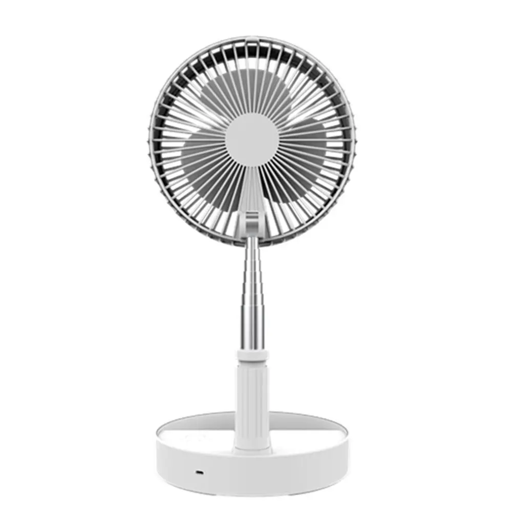 

USB Rechargeable portable spray folding fan Mute Remote control desktop Telescopic fan Fourth wind 5 leaves