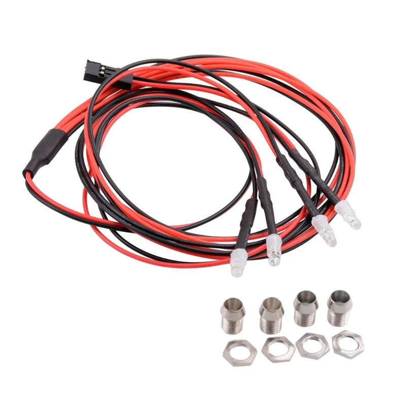 

RC Model Car Universal 4 LEDLamp 2 White LED And 2 Red LED RC Car Light J2HD