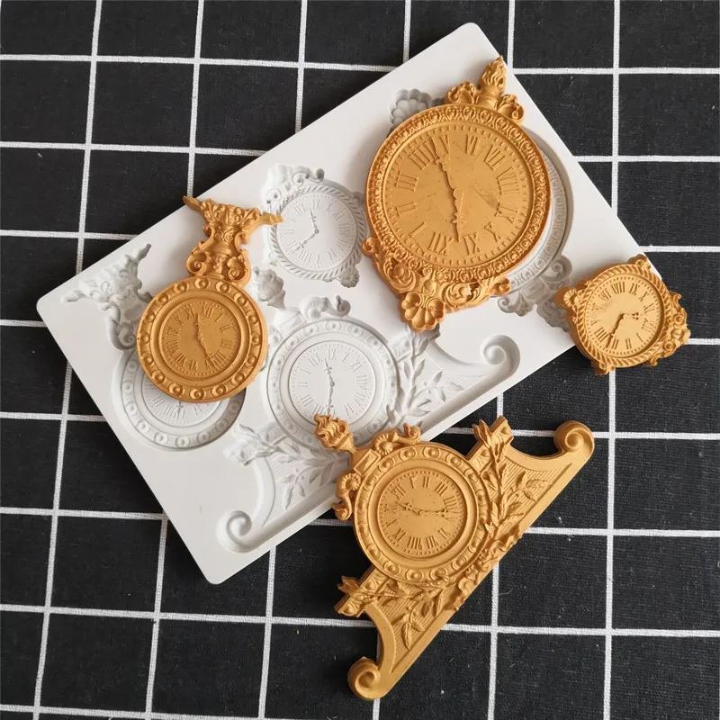 Новые часы инструмент для украшения шоколадных тортов силиконовый цветок |