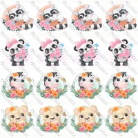 1 12 cute panda printed custom design cartoon for diy crafts hair bow lanyardsatin 3 grosgrain ribbon ca232
