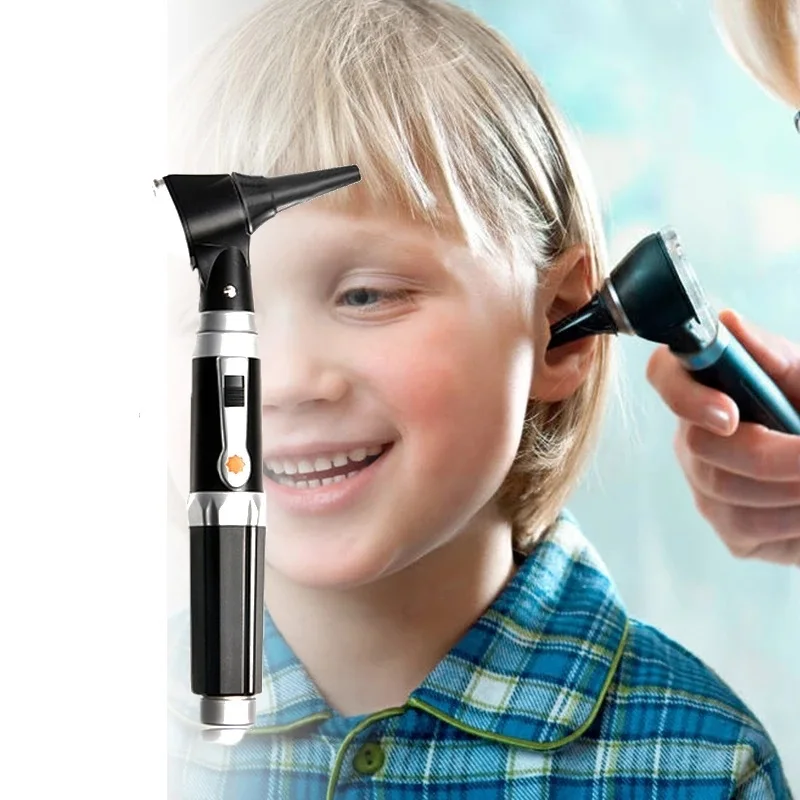 Профессиональный отоскоп Ушная палочка медицинский набор лампа XHL