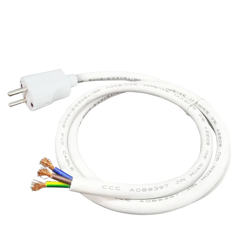 Штепсельная Вилка европейского стандарта Schuko с удлинительным шнуром кабель Pigtail