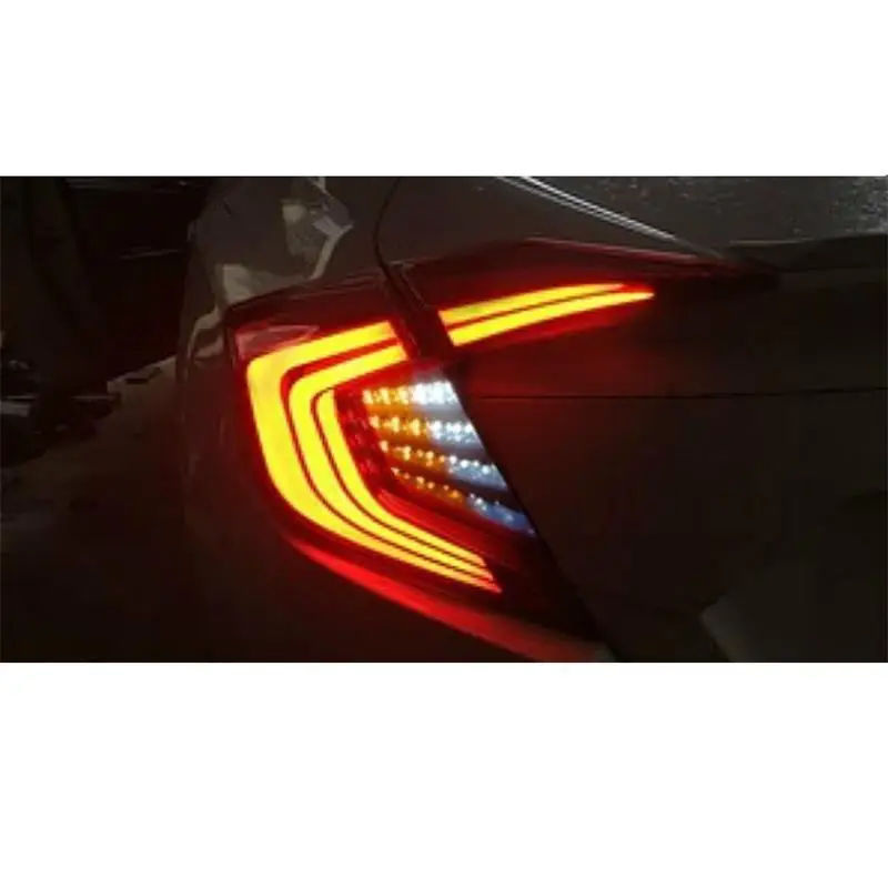 Дневные ходовые автомобильные боковые поворотники Cob Led Drl фары передние противотуманные задние Автомобильные фары в сборе 16 17 для Honda Civic