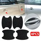 4 шт., автомобильные наклейки на двери, защитная пленка из углеродного волокна, устойчивая к царапинам, водонепроницаемая автомобильная внешняя наклейка, автомобильная дверная ручка