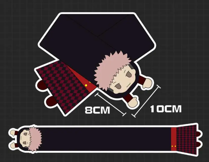 

Anime Jujutsu Kaisen Toys Winter Scarf Stuffed Toy Soft Plush #6019 Children Gift