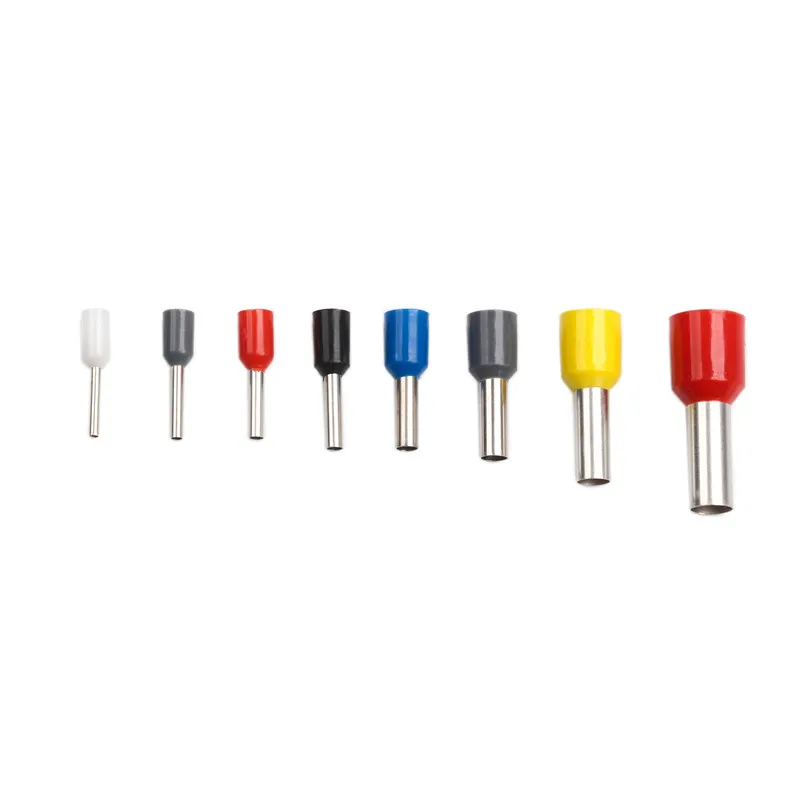 1200Pcs 22-8 AWG Wire Copper Crimp Connector Electric Ferrules Kit Insulated Cord Pin End Terminals Assorted Set | Обустройство дома