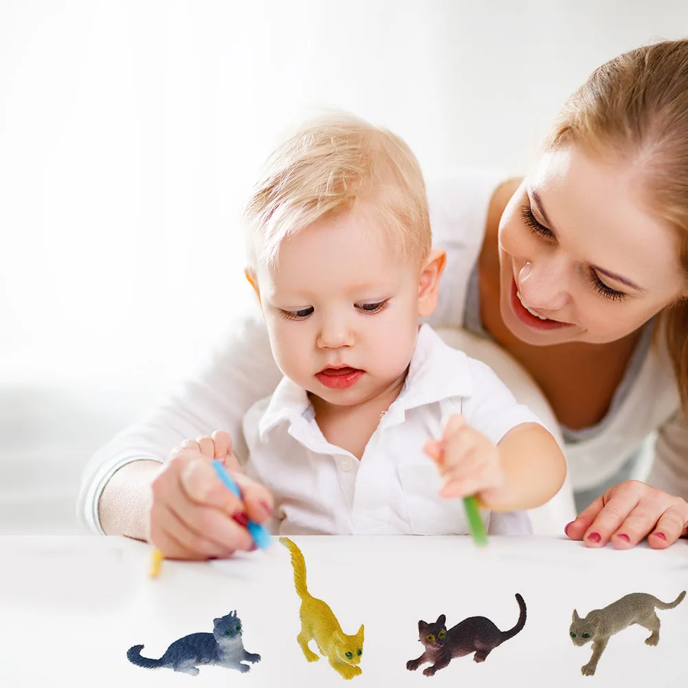 Фигурка котенка 4 5-5 см мини-игрушки фигурки животных для детей Детский подарок |