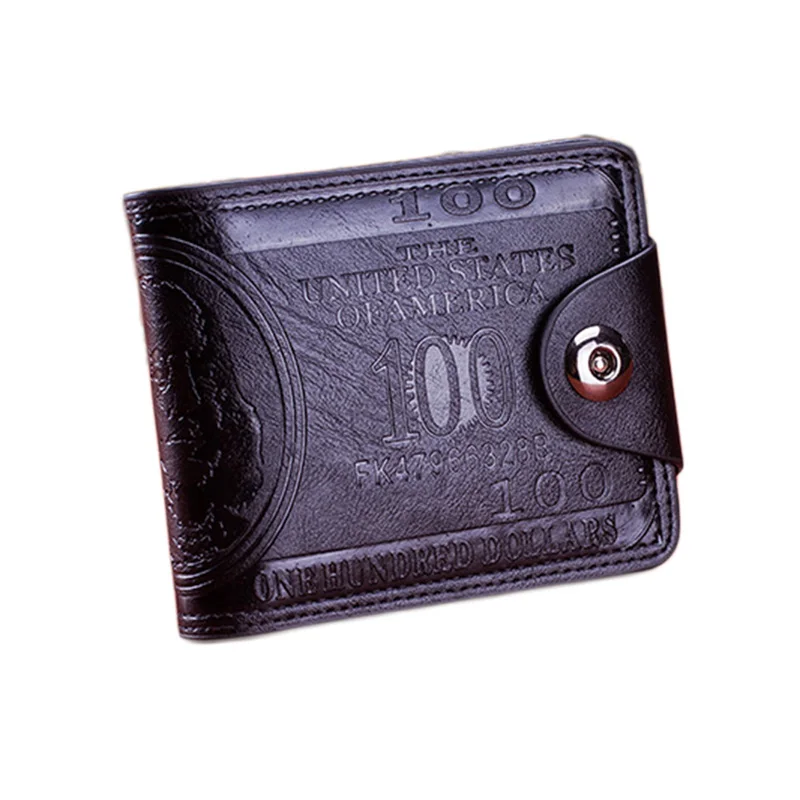 Adisputent Soft Leather Men Wallets 2020 US Dollar Pattern Wallet Casual Clutch Money Purse Bags Credit Card Holder Fashion New | Багаж и