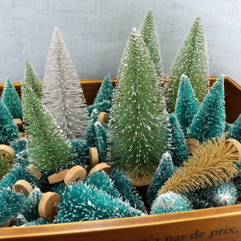 1PC Small Christmas Tree Artificial Trees Ornaments Gift Decoration Mini Xmas Table Decor | Новый год