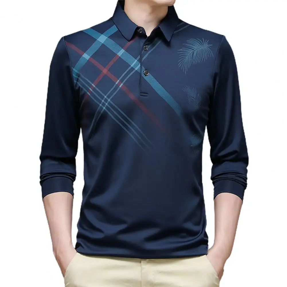 

Spring Autumn Collared Polo Shirts Men 2021 Long Sleeve Kroean Fashion Style Breathable Business Shirt 2021