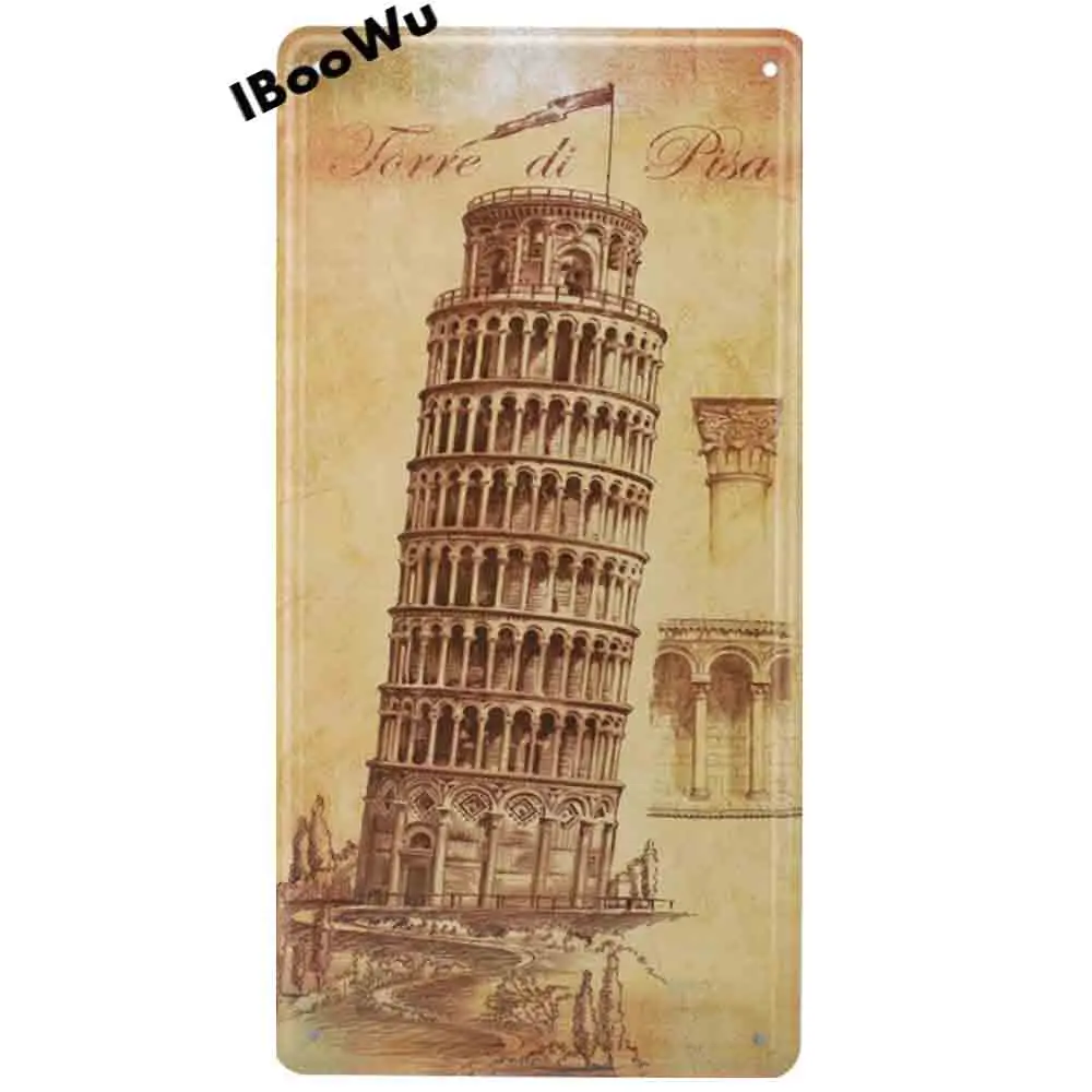 Эйфелева башня популярный стиль ВИНТАЖНЫЙ ПЛАКАТ металлические жестяные знаки