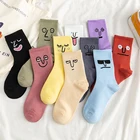 Носки унисекс Instime, из забавные Женские носочки хлопка, разноцветные, в стиле Харадзюку, 1 пара, Размеры 35-42