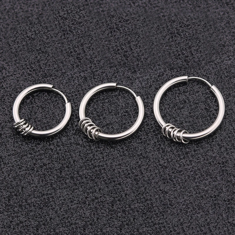 Новое поступление 1 шт. серьги-гвоздики из нержавеющей стали для пирсинга Круглая