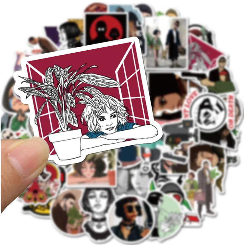 LL-113# Leon Series sticker 50/pcs PVC Sticker Travel Suitcase Bike Phone Sliding Plate Graffiti Styling | Дом и сад