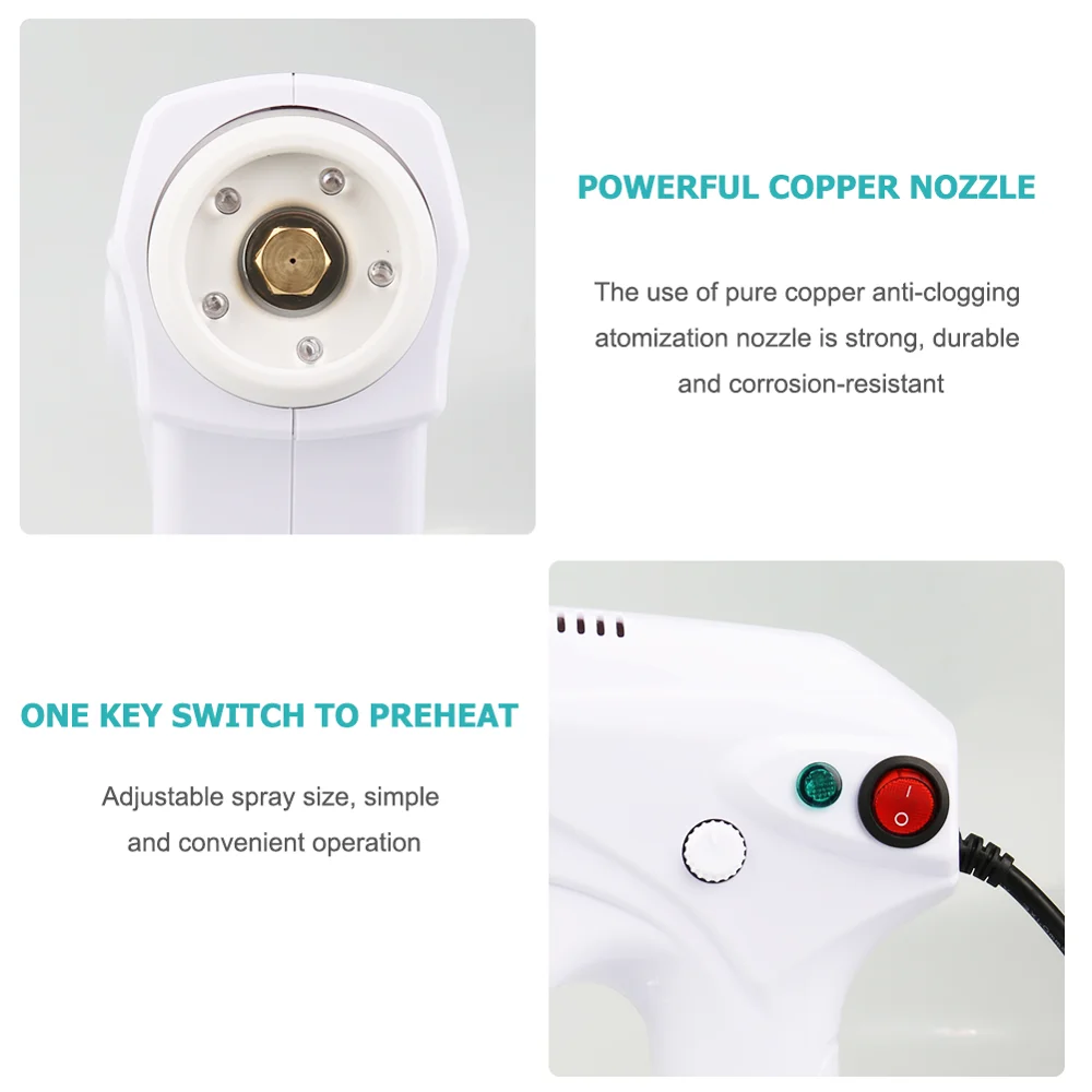 110 240 В Fogger машина нано распылитель дезинфекция синий луч паровой пистолет волос