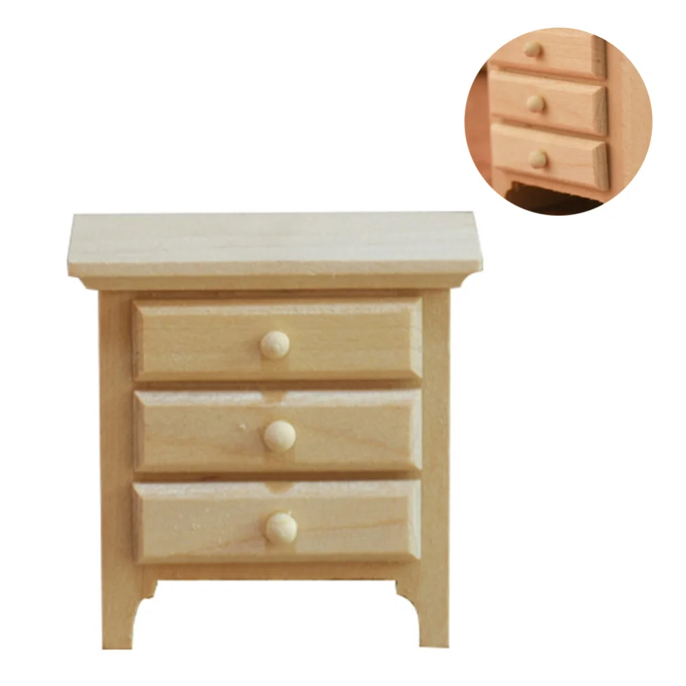 

1 шт., прикроватная мини-тумбочка для детей, 1:12