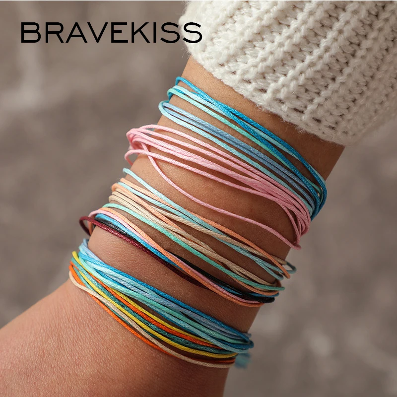 BRAVEKISS друзья Vsco браслеты Набор для девочек вещи ручной работы bts bangtanbracelet для мужчин Femme аксессуары pulseras mujer PB0498