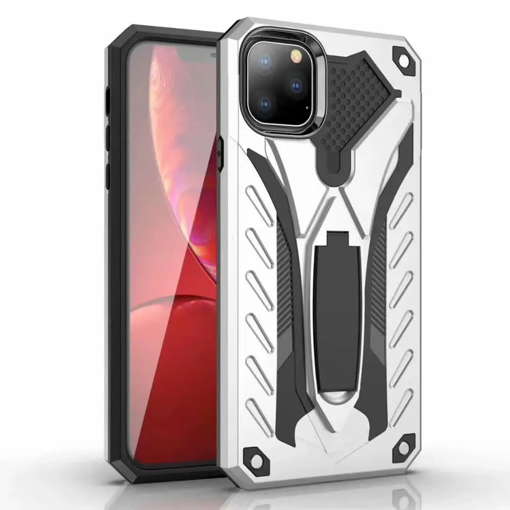 Silicone Case sFor iPhone XI 2019 Drop Tested For 7 8 6 6S Plus X XR XS MAX Kickstand TPU Cover Coque Shell |
