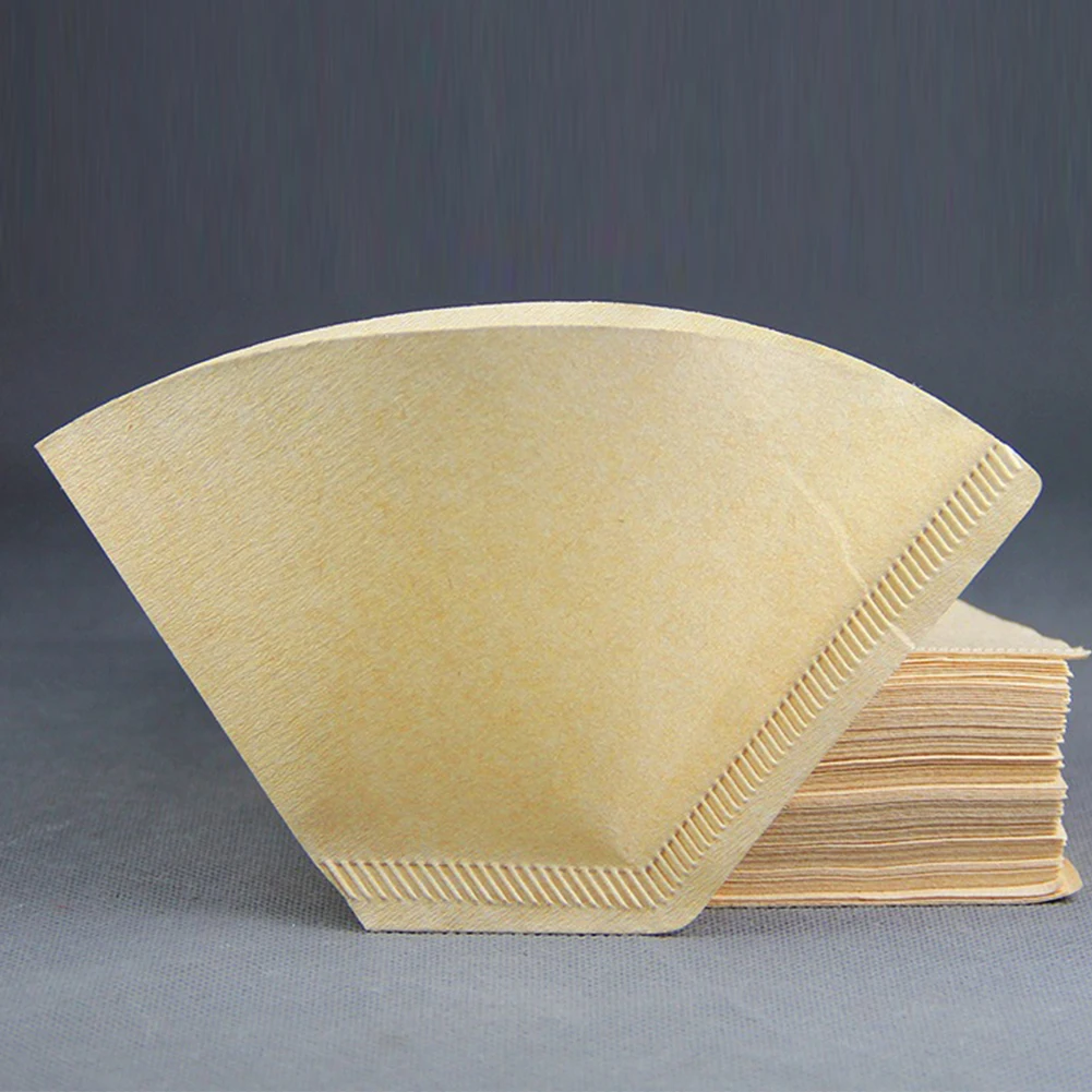 40 шт./пакет v-шаблон фильтры для кофе деревянный дуршлаг чайный пакетик