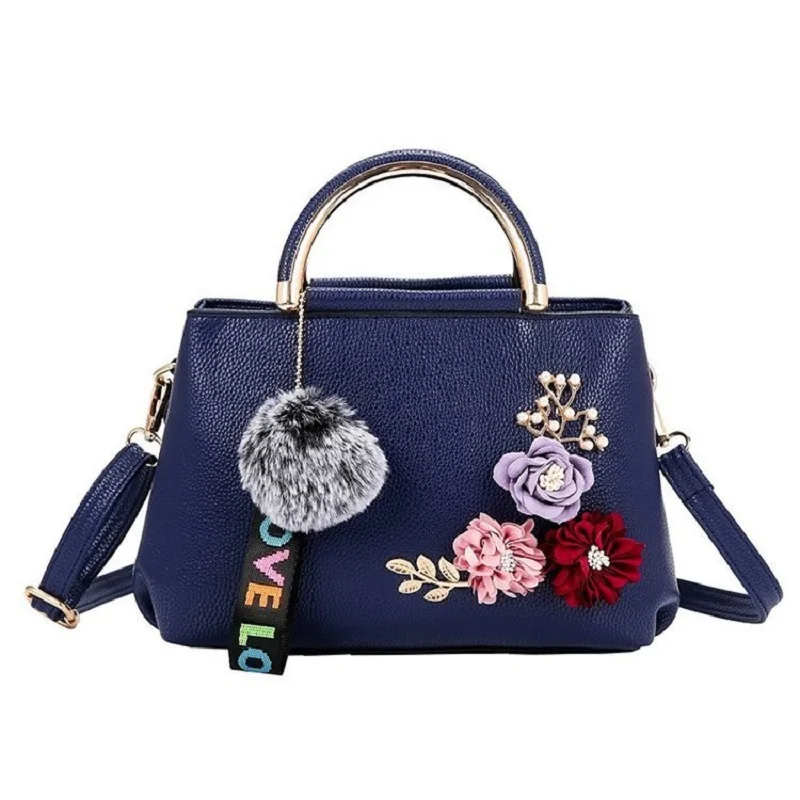 Женская сумка кожаная сумочка женская через плечо сумка-тоут с цветами