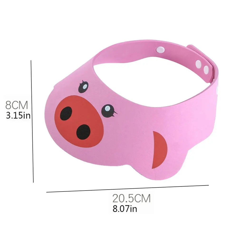 Visera de ba&ntilde;o para ni&ntilde;os, gorro ajustable para Baby Shower, protege el champ&uacute;, Escudo de lavado de pelo para ni&ntilde;os, impermeable-4