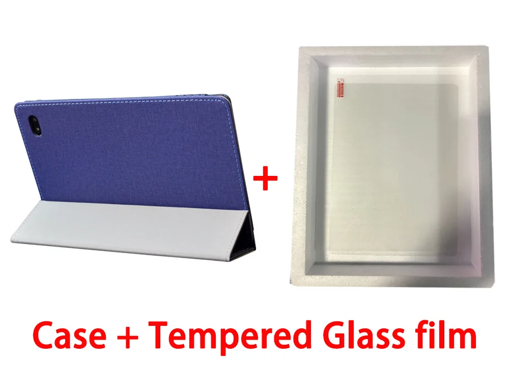 blue-Tempered film Чехол-подставка для планшета Teclast T30 10," новейший Защитный Чехол+ пленка gfits - Цвет: blue-Tempered film