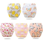 Водонепроницаемые Многоразовые подгузники, хлопковые детские тренировочные штаны, шорты для младенцев, нижнее белье, тканевые подгузники для младенцев, трусики для смены пеленок