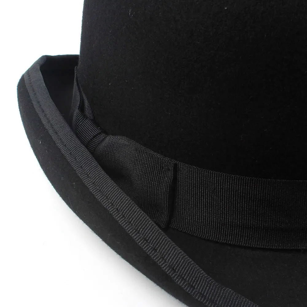 

Bowler Hat Women men Crushable Traditional Billycock Groom Hats 4 Size S M L XL