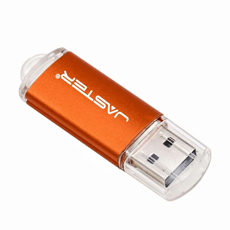 Orange JASTER мини-флеш-накопитель USB флэш-накопитель 4 ГБ 8 ГБ 16 ГБ 32 ГБ 64 Гб 128 ГБ Флешка металлический флеш-диск Usb 2,0 карта памяти USB - Цвет: Orange