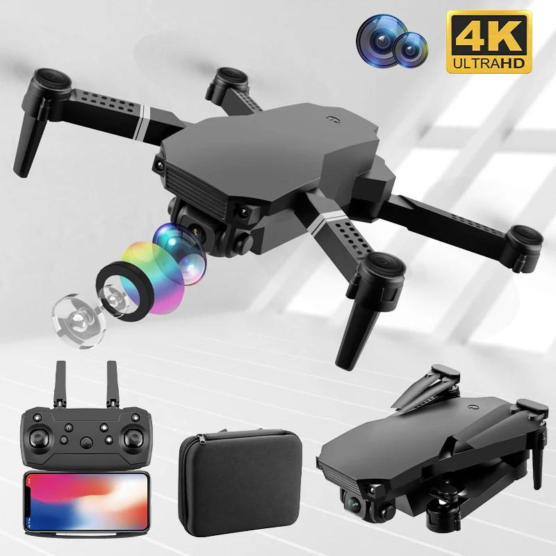

New Drone S70 Pro 4K HD Dual Camera Foldable Altitude Hold Dron WiFi FPV 1080P Real-time Transmission RC Quadcopter for Kid Gift