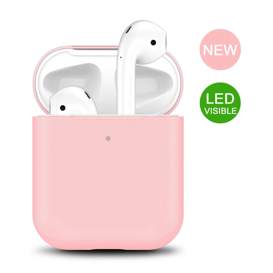 Силиконовый чехол для AirPods 2 Чехол для зарядки наушников чехол для Apple AirPods Air Pod 1 2 Bluetooth коробка гарнитура защитный чехол
