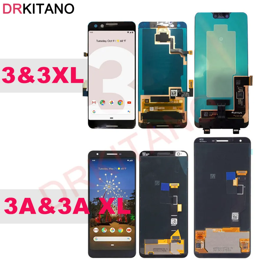 Экран Google Pixel 3 3A ЖК-дисплей сенсорный дигитайзер экран для Google Pixel 3A XL ЖК-экран Pixel3 Замена