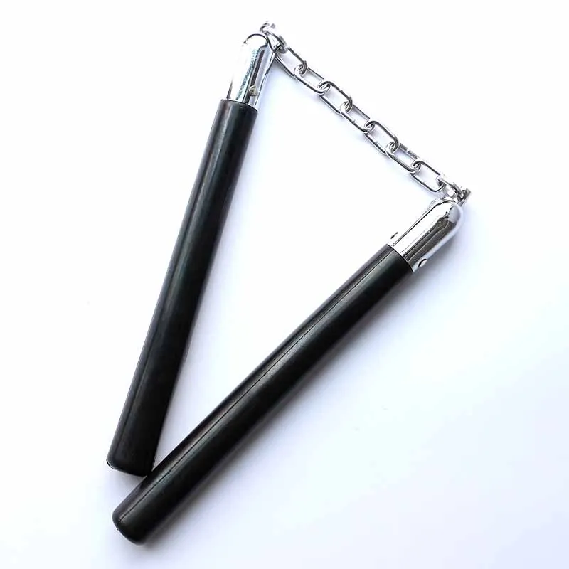 Единоборства резиновая безопасность Nunchucks тренировки каратэ палка со стальной