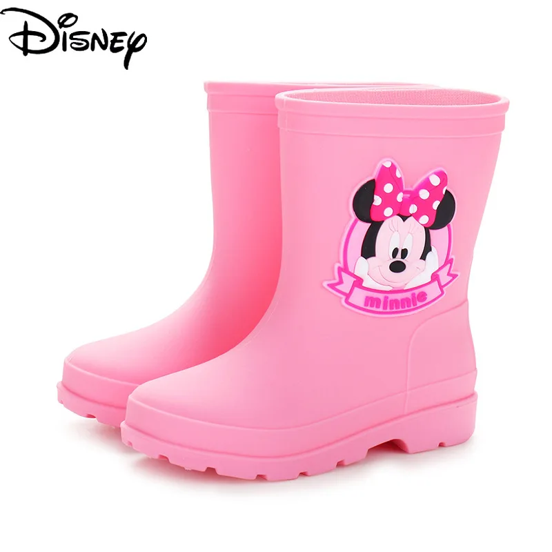 

Disney's New 2021 Cute Cartoon Printing Waterproof Non-slip Rubber Water Shoes Casual and Fresh Children's Rain Boots